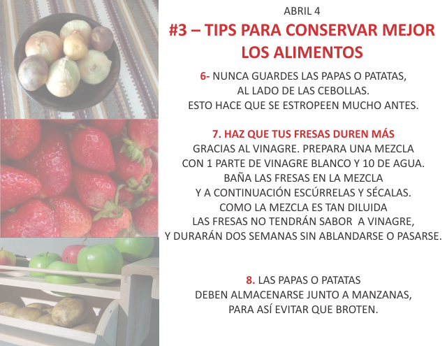#3 Tips para conservar mejor los alimentos